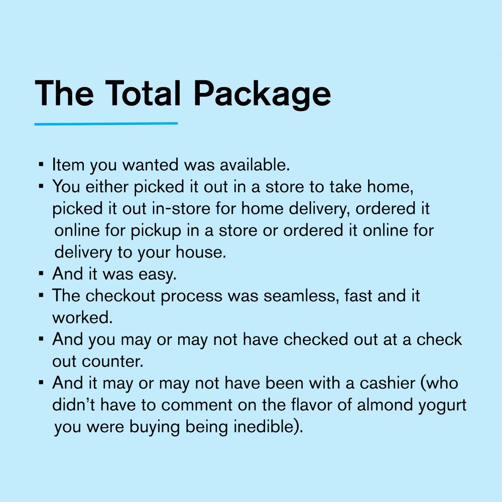The retail experience total package