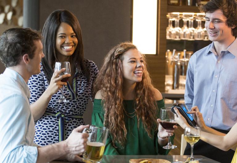 People at a table