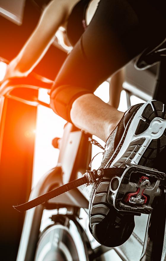 Peloton bike concept with large screen